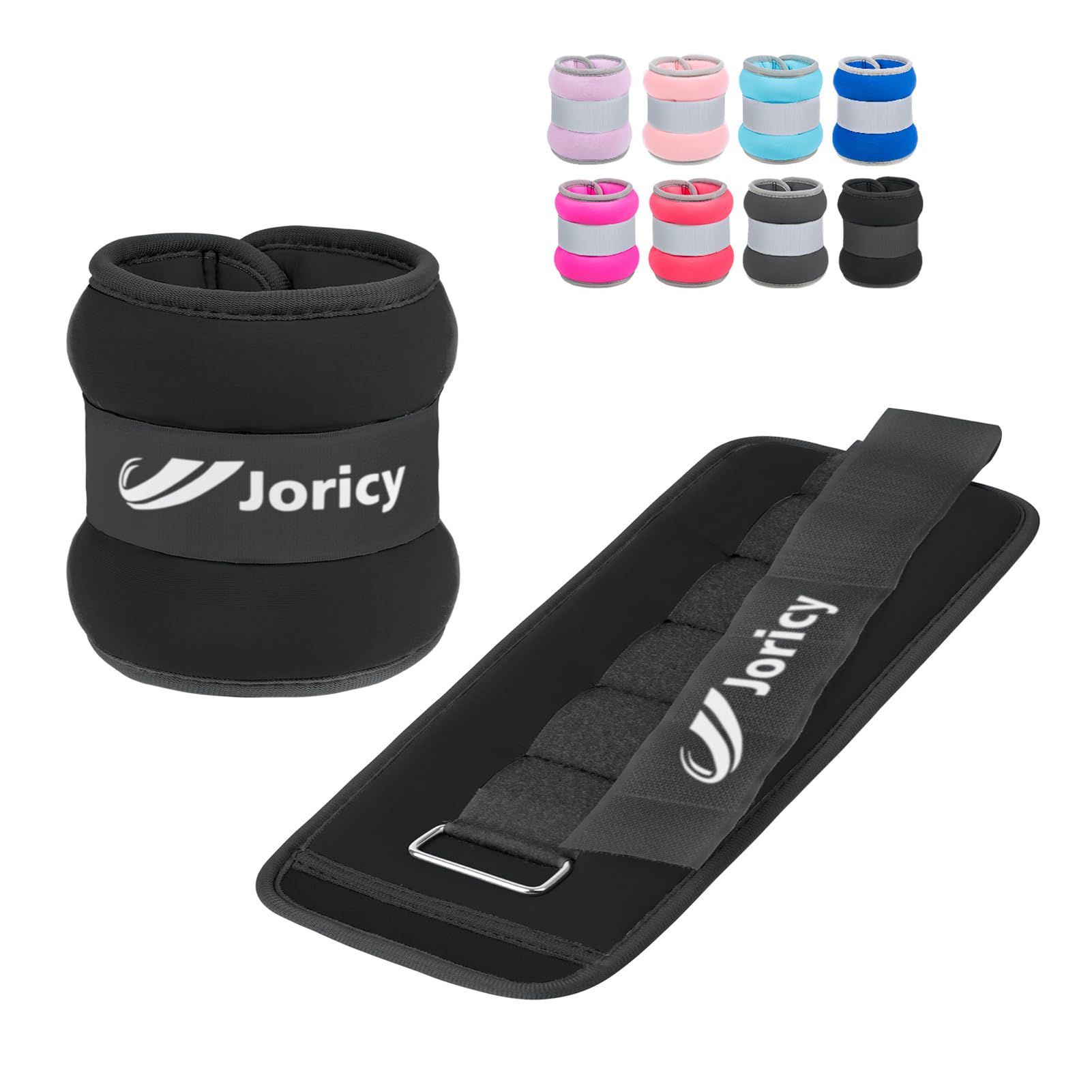 Ankle Weights, Wrist Leg Arm Weight for Women Men Children with Adjustable Straps, Strength Training Weighted for Yoga, Jogging, Running, Walking, Fitness, Gym Workout - 4LBS Pair (2 LB Each Weight),
