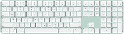 Apple Magic Keyboard with Touch ID and Numeric Keypad for Mac Models with Apple Silicon (US English) Green (Renewed)