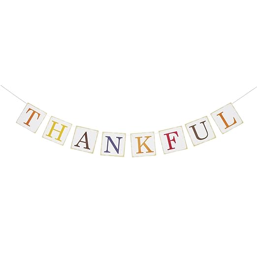 Thanksgiving Decor - THANKFUL Banner Sign - Fall Home Decor Decorations - Thanksgiving Decorations - Thanksgiving Banner