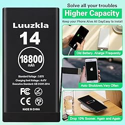 Luuzkla 18800mAh (2025 New Upgrade) Battery