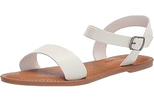 Amazon Essentials womens Two Strap Buckle Sandal