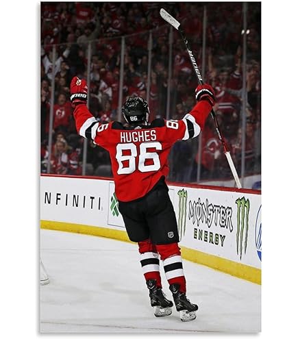 Amazon.com: Ikonic Fotohaus Jack Hughes Nico Hischier Signed Photo