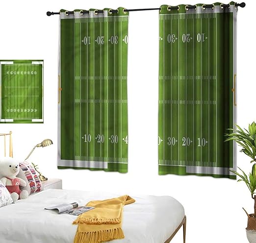 Amazon Com Double Curtain Rod Football Competitive Games College