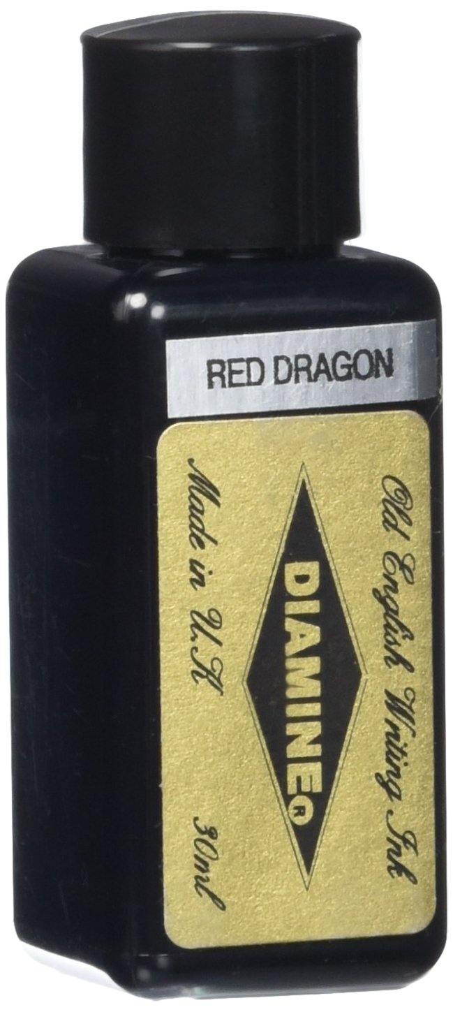 Diamine 30ml Red Dragon fountain pen ink bottle