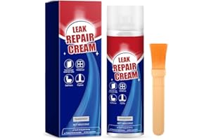 KUNMAN Leak Repair Waterproof Sealant Spray, 3.53 oz Long Lasting Flex Stop Leak, Quick Dry Wall Gap Leaks Repair Cream with Brush, Multi-Surface Indoor and Outdoor Waterproof Coating (Transparent)