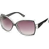 Jessica Simpson Women's J5234 Oversized Retro Butterfly Sunglasses