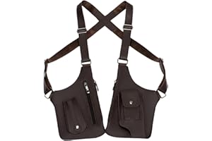 Men Anti Underarm Shoulder Bag - Adjustable Leather Shoulder Bag For Men - PU Leather Shoulder Pouch, Anti Theft Harness, Dou