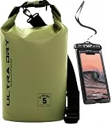 Ultra Dry Adventurer Premium 5 L Waterproof Dry Bag with Phone Case Green
