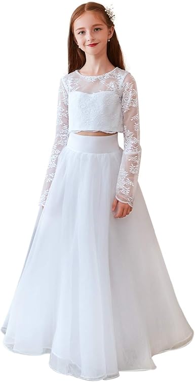 flower girl two piece dress
