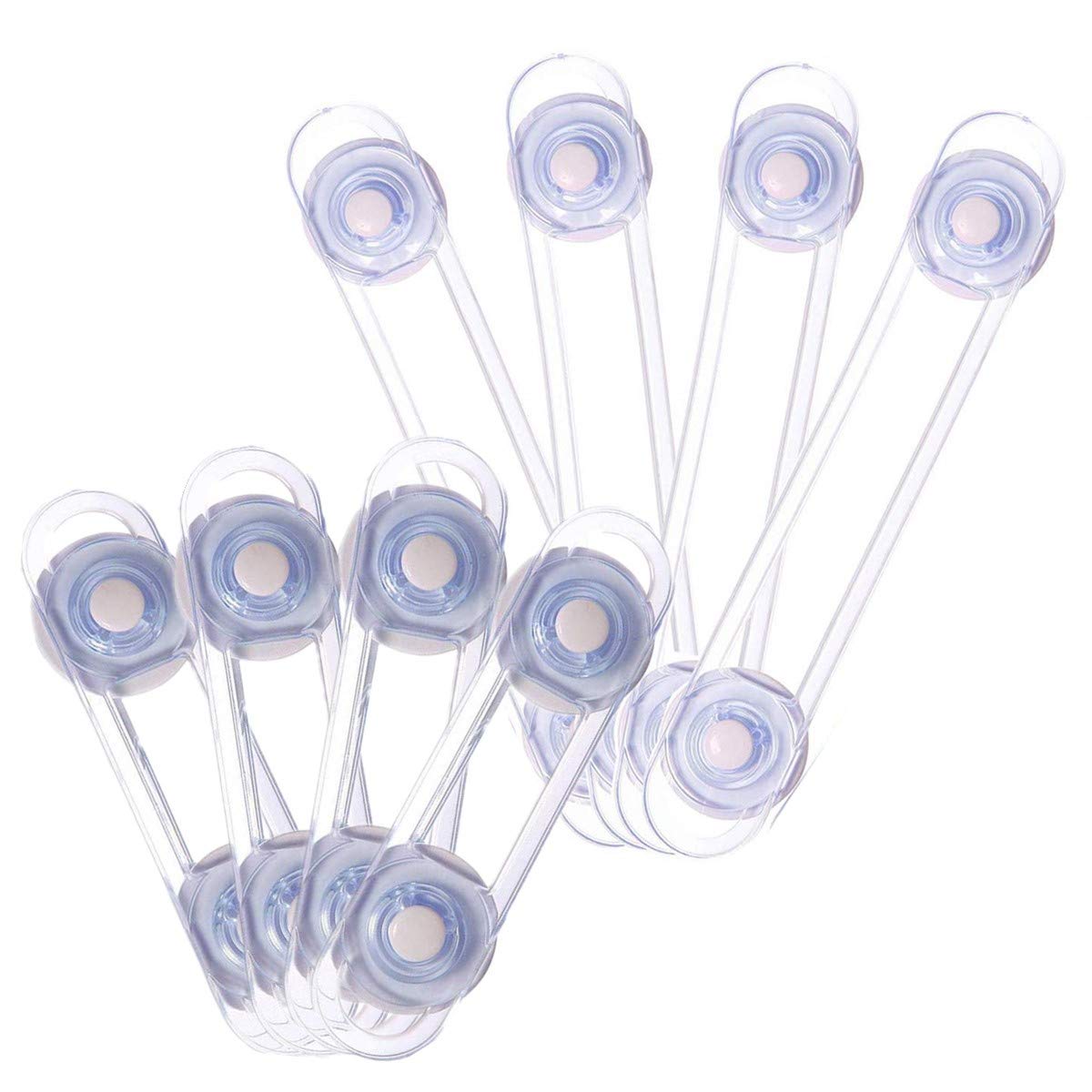 8 Pack Safety Locks Kitchen Door Lock for Baby / Child Multi-purpose Latches for Kitchen Cabinets, Cupboard, Drawers, Refrigerators, Ovens