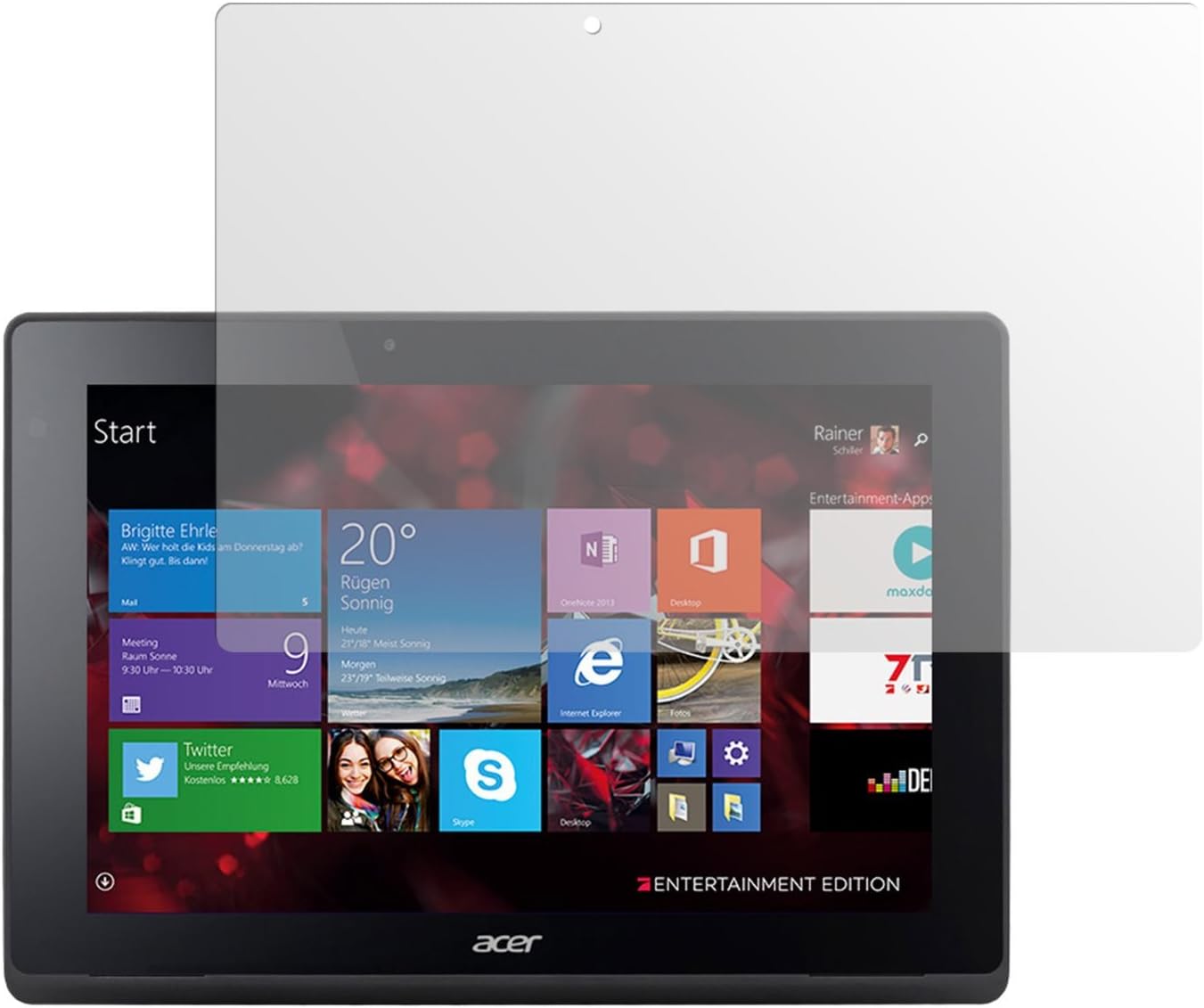 dipos I 2x Screen Protector matte compatible with Acer Aspire Switch 10 E Pro7 Protection Films