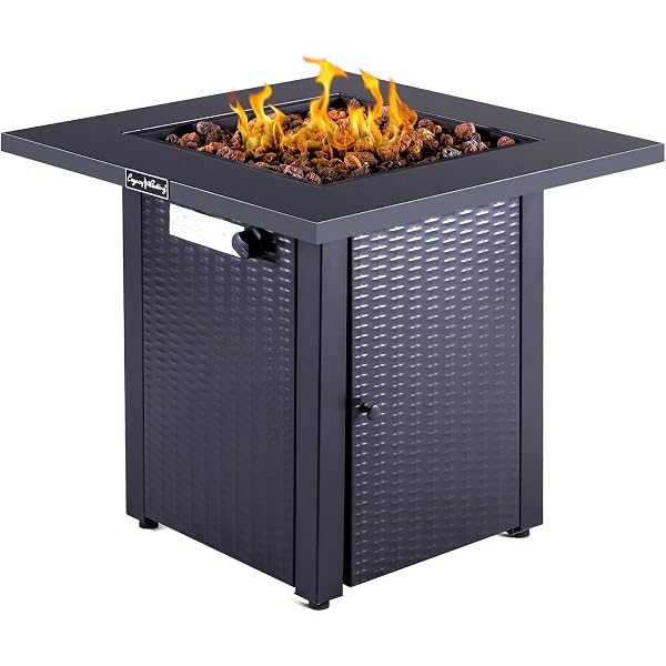 Amazon.com: Bond Manufacturing 51843 28in Olivera Fire Table, Black :  Patio, Lawn u0026 Garden