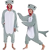 Funziez! Sea Creatures Onesie Lobster, Clown Fish, Hammerhead Shark, Octopus, Squid - Plush Adult Animal Costume Jumpsuit