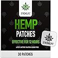 Stronglife Hemp Patches - 30 Hemp Oil Patches - 70mg per Pack with Total of 2100mg -12 Hour Transdermal Adhesive Clear Patchese - Hemp Cream Topical Alternative
