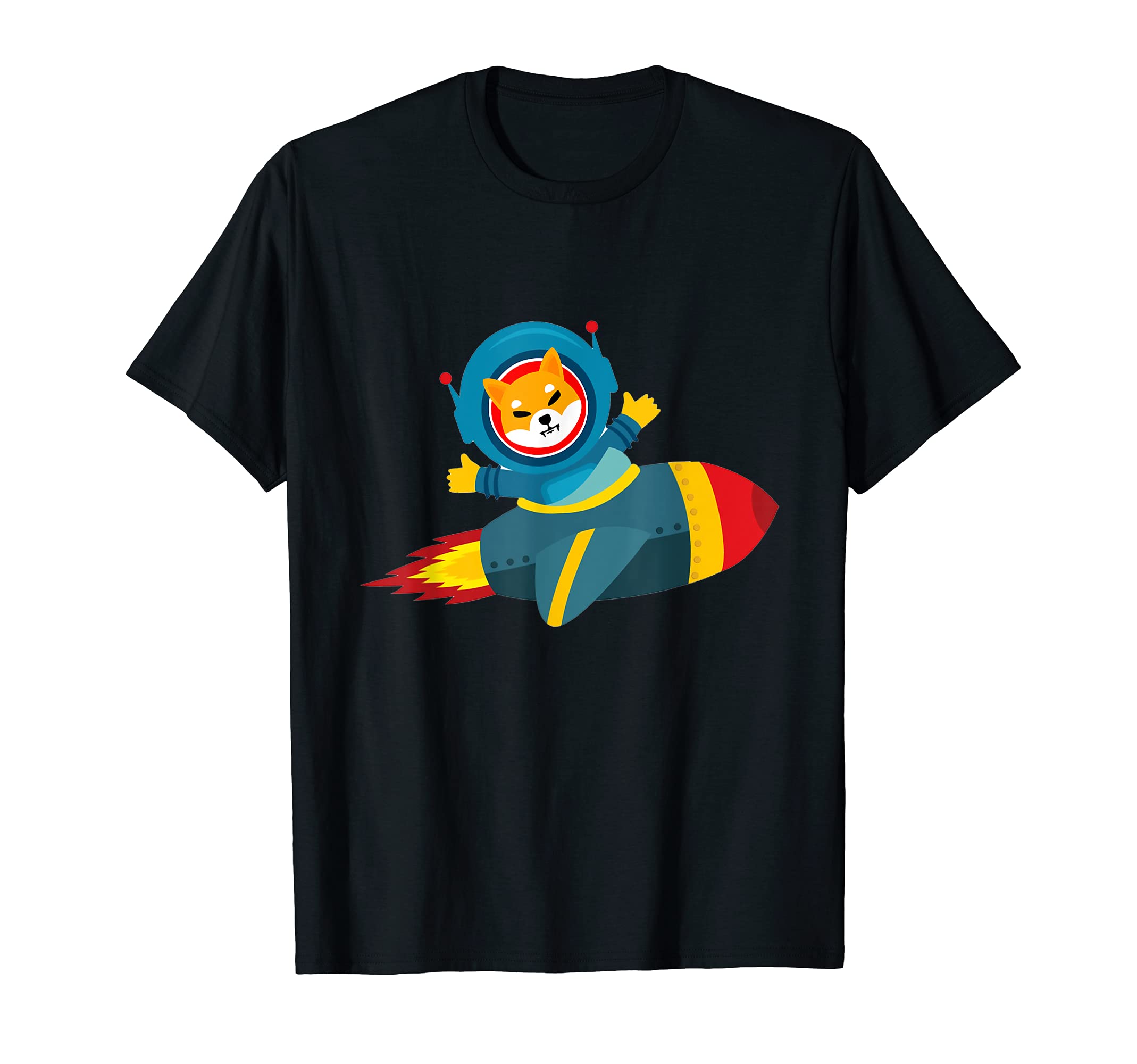 Rocket Shiba Coin Tee, $SHIB to the Moon Shiba Inu Crypto T-Shirt