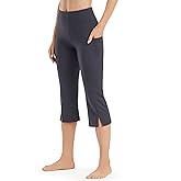 Promover Capri Pants for Women Bootcut Yoga Pants with Pockets High Waisted Flare Leggings Casual Work Pants