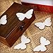 TINKSKY 50pcs Wooden Butterfly Shapes Craft Blank, Natural Unfinished Cutout Shape Wooden Butterfly, Christmas, Wedding, Guestbook, Decoupage Family Tree Decoration Valentine's Day Gift DIY