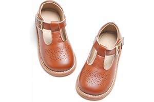 GINFIVE Toddler Little Girls Mary Janes Flats Girls Dress Shoes Kids Shoes