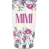 LSDY Mimi Gifts for Grandma Birthday Gifts for Mimi Grandma Bday Gift Grandmother Gift Ideas from Grandkids for Christmas Mothers Day Stainless Steel Tumbler 20oz (MIMI)