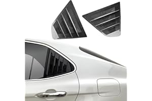 TKREENO for Toyota Camry 2018 2019 2020 2021 2022 2023 2024 Rear Side Window Louver Decorate Cover Rear Air Vent Window Louvers Blinds Covers Auto Accessories (Carbon Fiber Color)