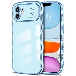 Hython for iPhone 11 Case Cute Curly Wave Frame
