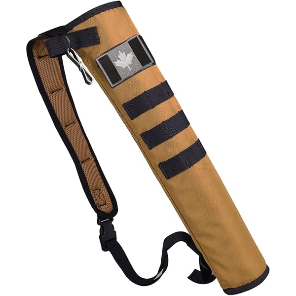 Carquois Sunya Pour Tir à L'Arc - 3 Tubes, Poches Accessoires, Ceinture Réglable - Arc Classique Ou Poulies