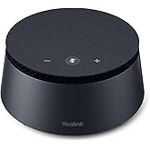 Yealink CPE40 Conference Speaker, Expansion Microphone for CP50, Ai Noise Cancellation, 8 360° Omni Mics Array, 19.6ft Pickup, Daisy Chain up to 7 Speakerphones for Zoom, Teams, Large Meeting Room