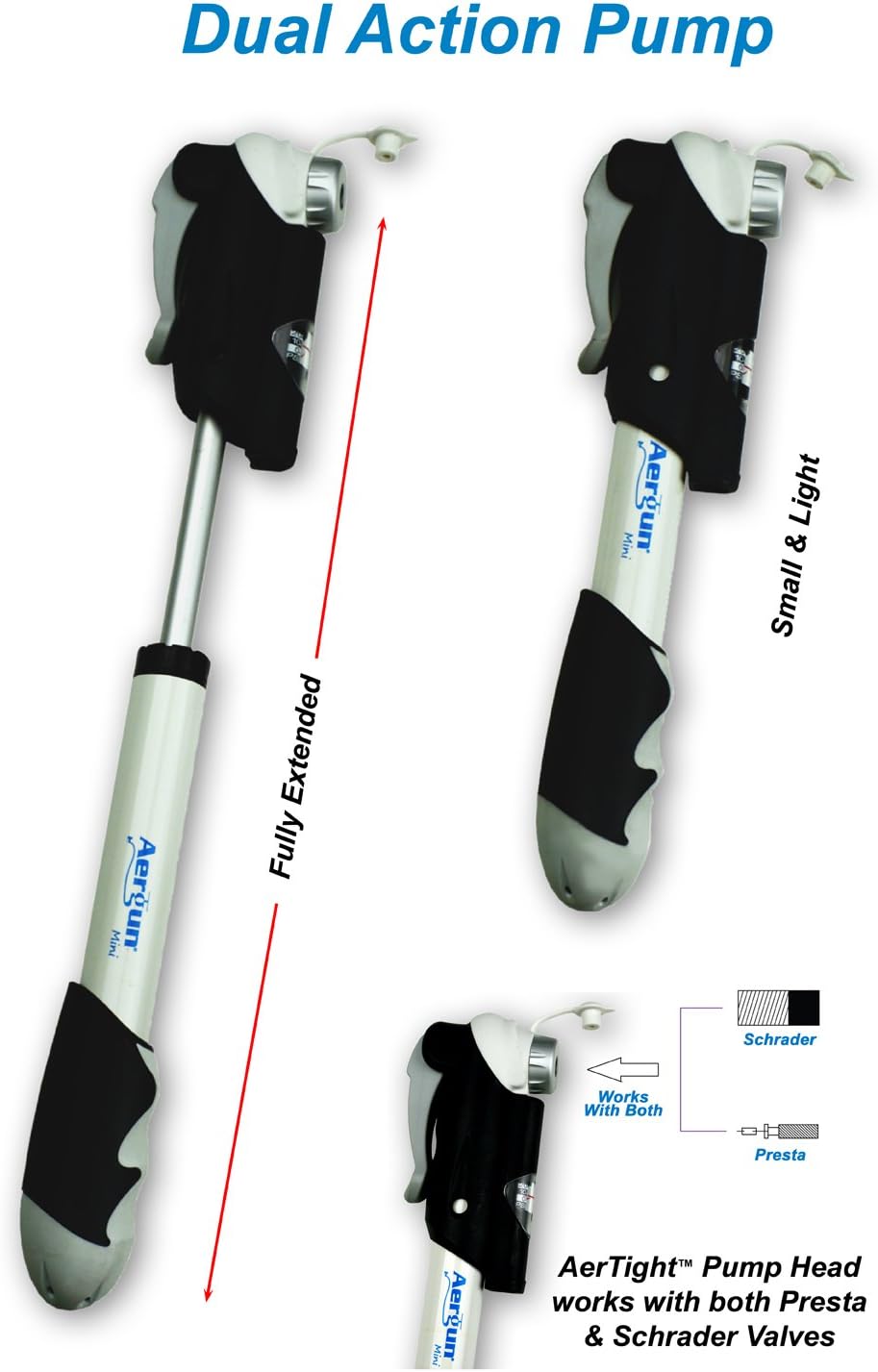 dual action bike pump