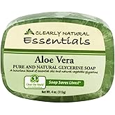 Clearly Natural Essentials Aloe Vera Pure and natural glycerine soap 4 oz