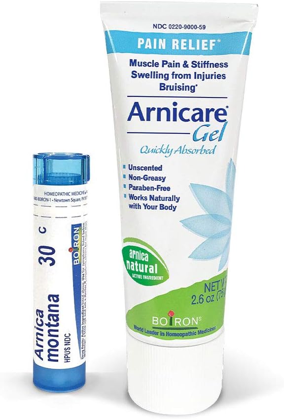 Boiron Arnicare Value Pack 2.6 Ounce (Pack of 1) Gel + 80 Pellet Tube Homeopathic Medicine for Pain Relief: Health & Personal Care