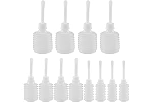 12PCS Douche Bottles for Women, 50/150/180ml Disposable Vaginal Douche Anal Applicator with 8 Holes, Eco-Friendly Flexible Bu