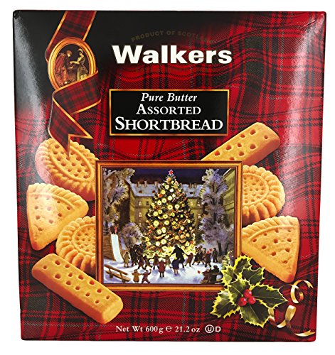 Christmas walkers pure butter assorted shortbread, 21.2 ounce