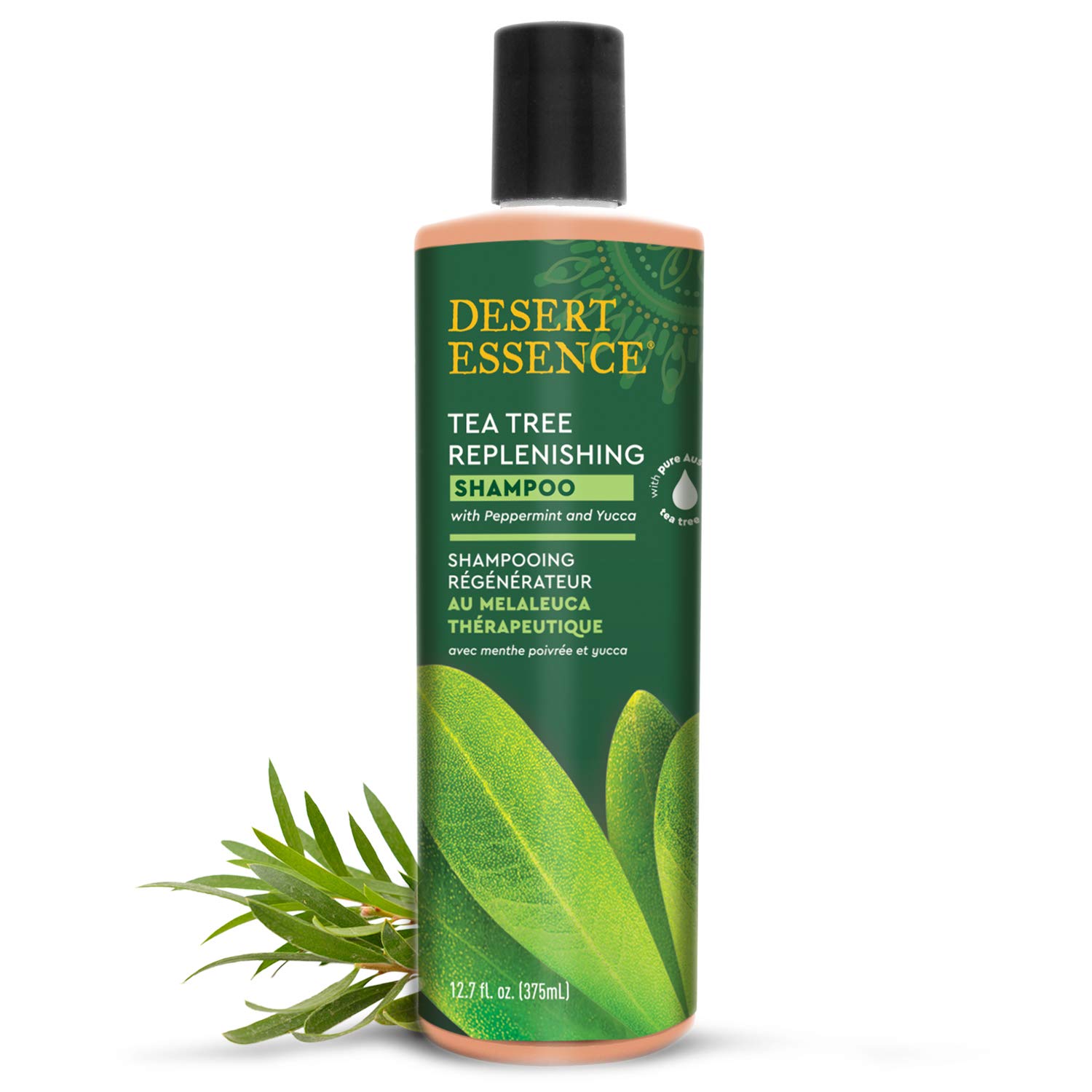 Desert Essence Tea Tree Replenishing Shampoo - hair shampoos (Unisex, Non-professional, Shampoo, Dry hair, Moisturizing, Purifying, Shine, Tea)