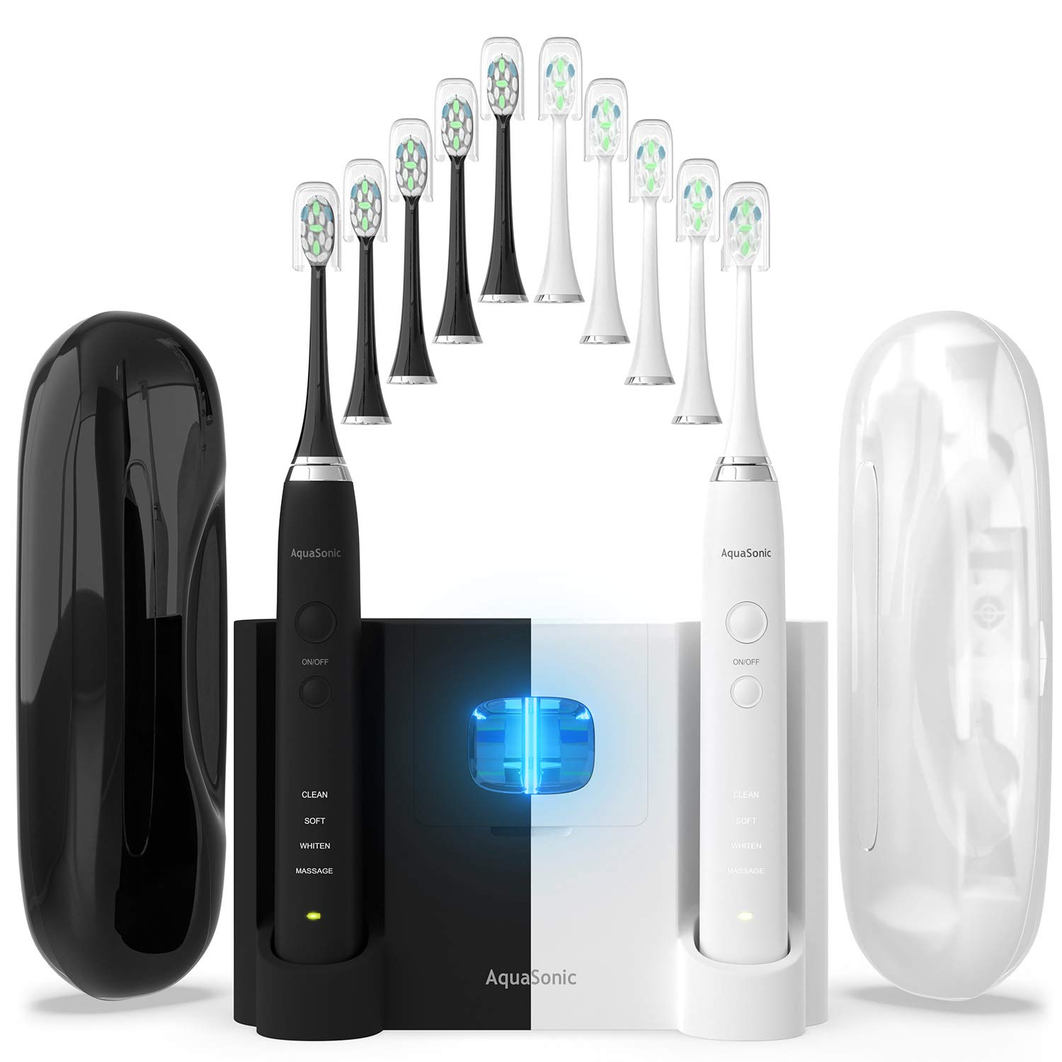AquaSonic DUO PRO Dual Handle Ultra Whitening UV Smart Toothbrush Deluxe Set 810016711094 eBay AquaSonic DUO PRO Dual Handle Ultra Whitening UV Smart Toothbrush Deluxe Set 810016711094 eBay