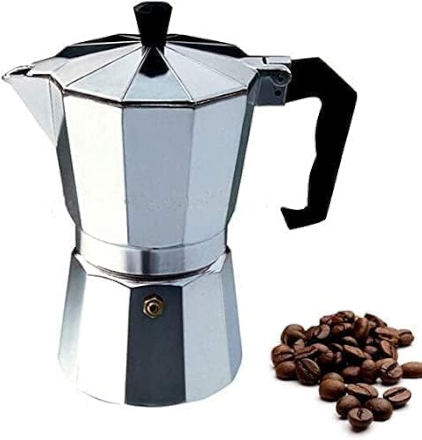 ITRAT Italian Espresso Stove Top Coffee Maker Espresso Cups Italian Stove Top Coffee Continental Percolator Pot Jug, Camping, Caravan, Brewing Rich Coffee Moka Pot (2 Cups / 100ml)