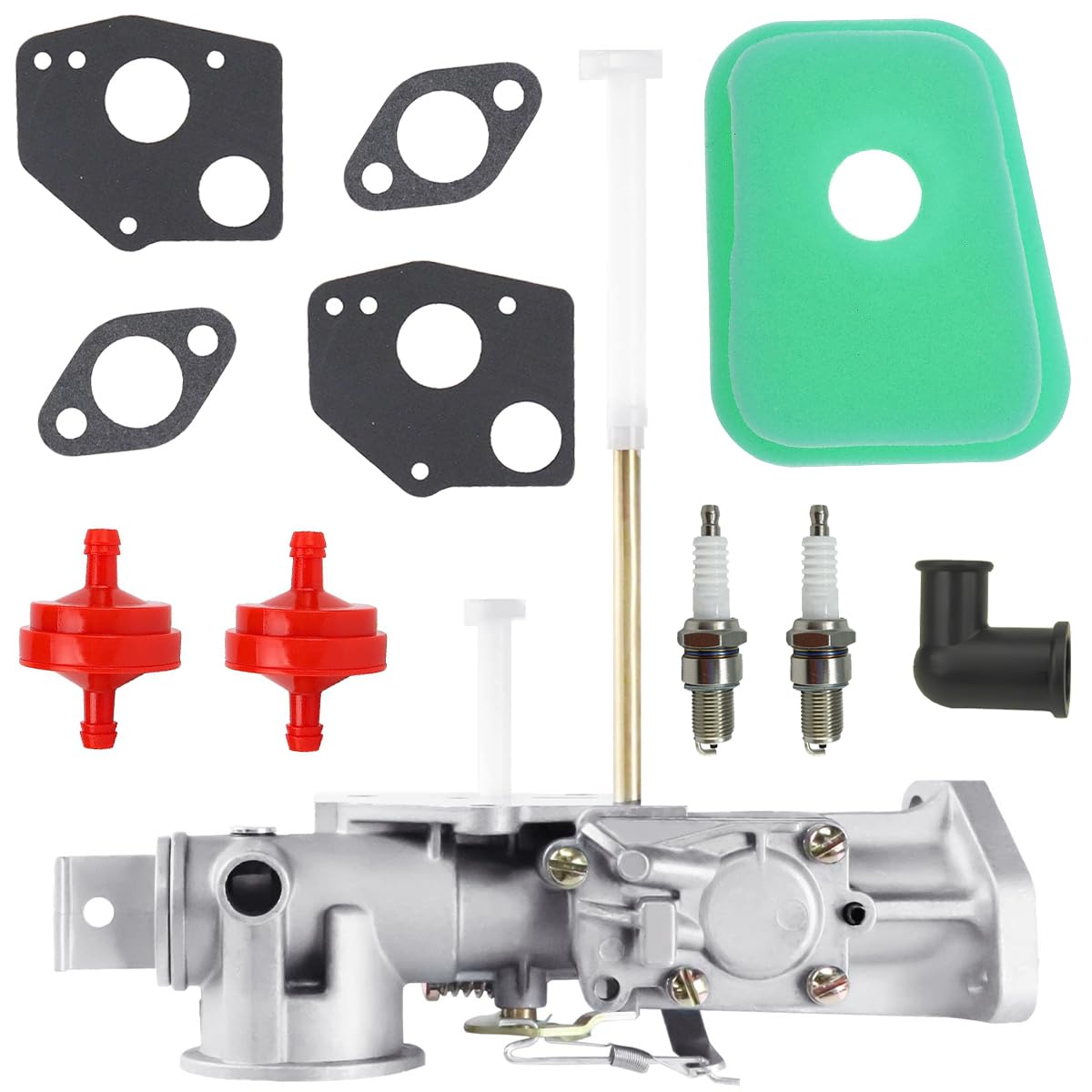 Qiuwanzia 299437 Carburetor Carb for Briggs & Stratton 4 Cycle Small Engine Replace 297599 Engine Series 135252 130200 130251 130292 130297 131231 131232 135200 130200 100200