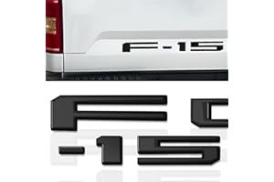 MOLLY COOCLE Tailgate Letter Inserts - Compatible with 2018-2020 F-150（Matte Black）