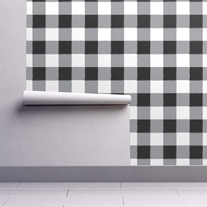 Grey Gingham Wallpaper Nosirix