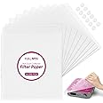 HALMAI 200 Sheets Nail Dust Collector Filter Paper, Disposable Nail Dust Filters for Most Nail Dust Collector Machine, Nail V