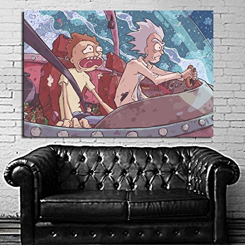 #15 Poster Pop Art Rick and Morty HypeBeast 40x60 inch (100x150 cm) on 8mil Paper