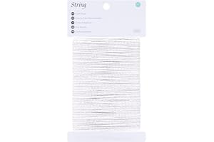 KINGLAKE Cotton Twine String 2mm White Butchers Twine for Cooking Food Safe 164 Feet Bakers String for Cooking Meat, Baking, Crafts, Gift Wrapping, Home Decor