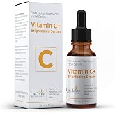 LaClaire Vitamin C Serum for Face with Hyaluronic Acid Anti Aging Brightening Serum for Dark Spots, Wrinkles &amp; Fine Lines Hydrating Facial Serum for Glowing Skin, Made in USA (1 oz)