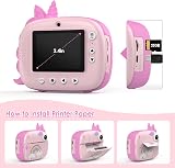 HiMont Kids Camera Instant Print Digital Camera Pink 32G Card 2.16x3.15" Paper view 7