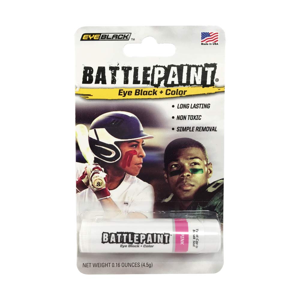 EyeBlack BattlePaint – Bright Colored Under Eye Black Grease for Pro Athletes and Super Fans – Baseball, Softball, Football – 2 Sticks