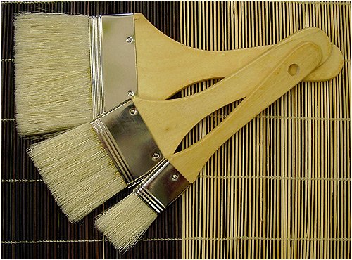 Royal & Langnickel Large Area Artist Brush Set- White Bristle with Short Handles