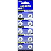 UOGTNON 393 SR754W(SR754SW) 1.55V Silver Oxide Watch Battery (10 Pack)