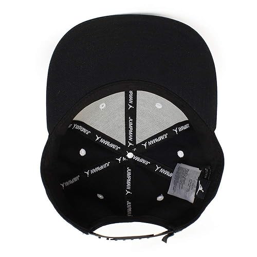 NIKE Jordan Boys' Jumpman Snapback Hat (Youth 8-20, Black/White