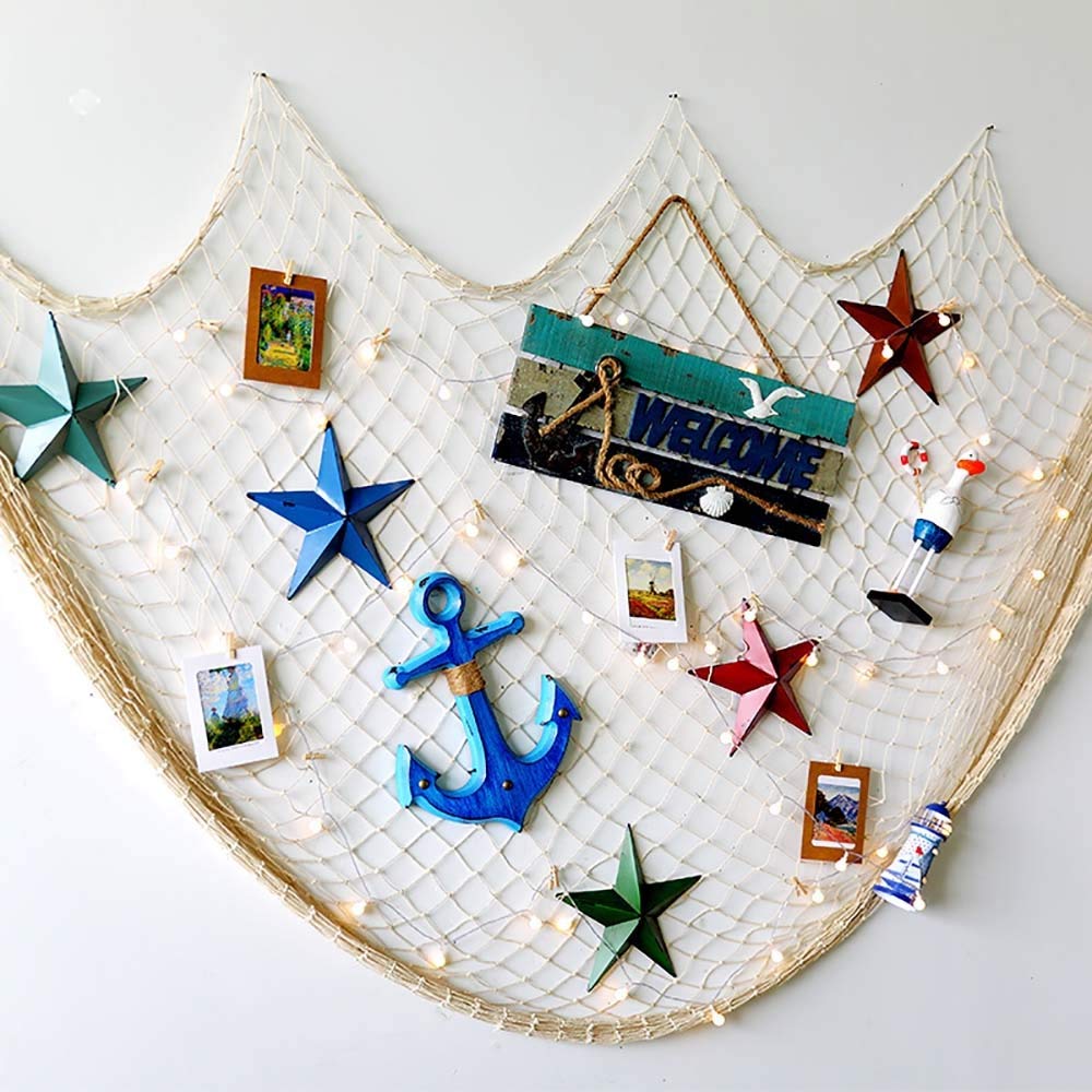 Amazon Com Natural Fishing Net Nautical Decorative Fish Net Photo