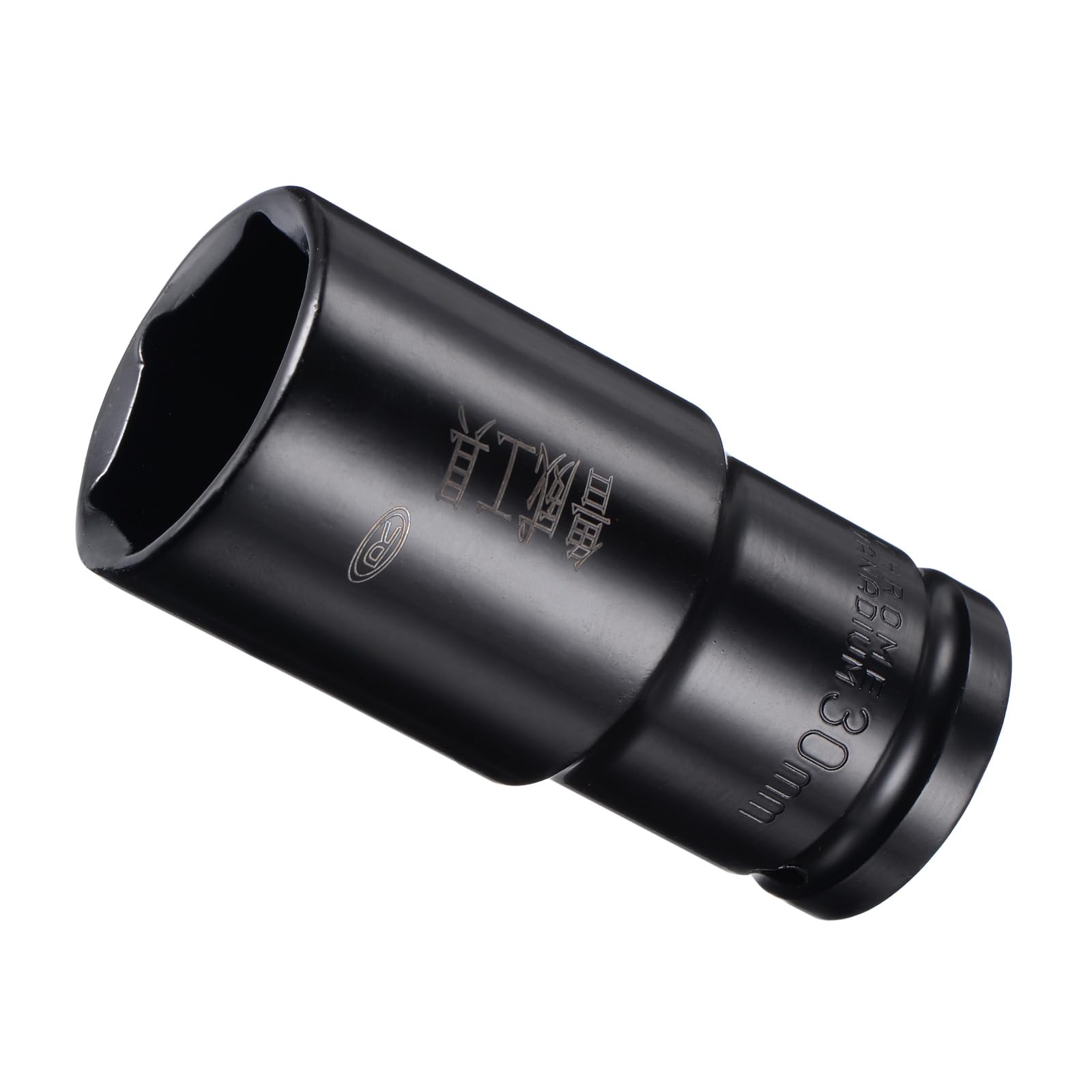 CoCud Deep Impact Socket, 1/2" Drive 30mm Socket, CR-V Steel Rounded Corner Design 6-Point Deep Impact Socket - (Applications: for Screw Installation)