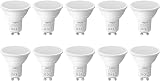 Lepro GU10 LED Bulbs 2700K 4.5W 345lm 100° Wide Beam Pack of 10